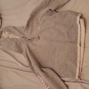Gray cropped hoodie